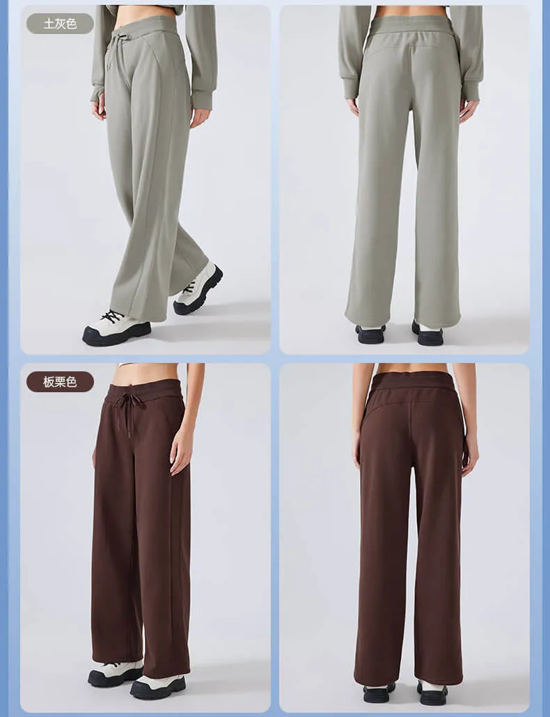 Women's Straight Leg Fleece Sweatpants Athletic Pants