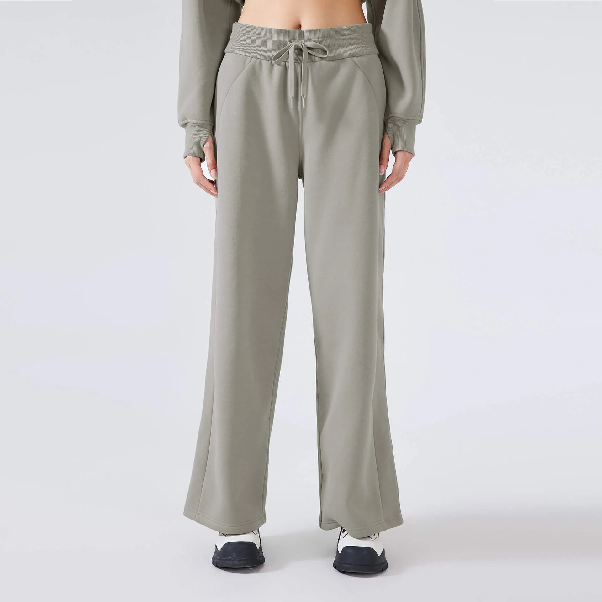 Women's Straight Leg Fleece Sweatpants Athletic Pants