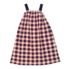 Wynken Club Sundress - Brick/Navy - 4Y Last One