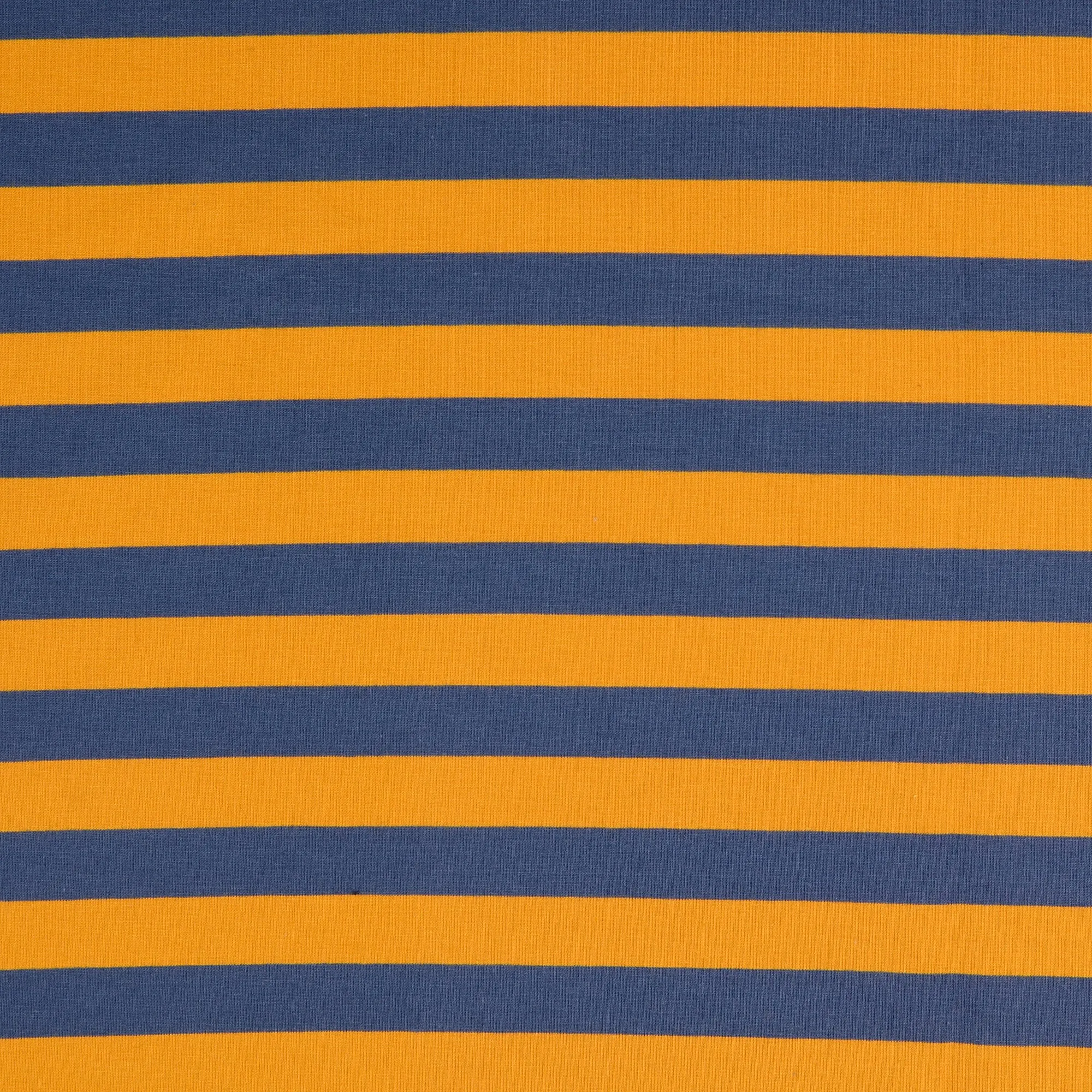 Yarn Dyed Stripes in Mustard French Terry Fabric